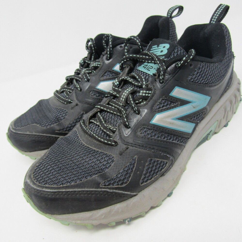 New Balance 412 v3 Techride All Terrain Trail Running Shoes Women's 7 Black Teal